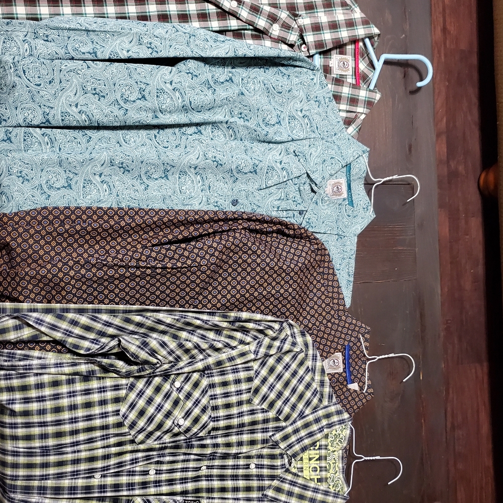 Men's Cinch, Ariat, 20X and Panhandle Slim shirts